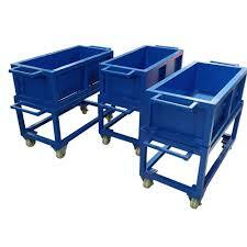 MS Dust Bin Trolley