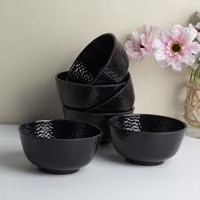 Black Melamine Soup Bowl