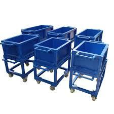 MS Dust Bin Trolley