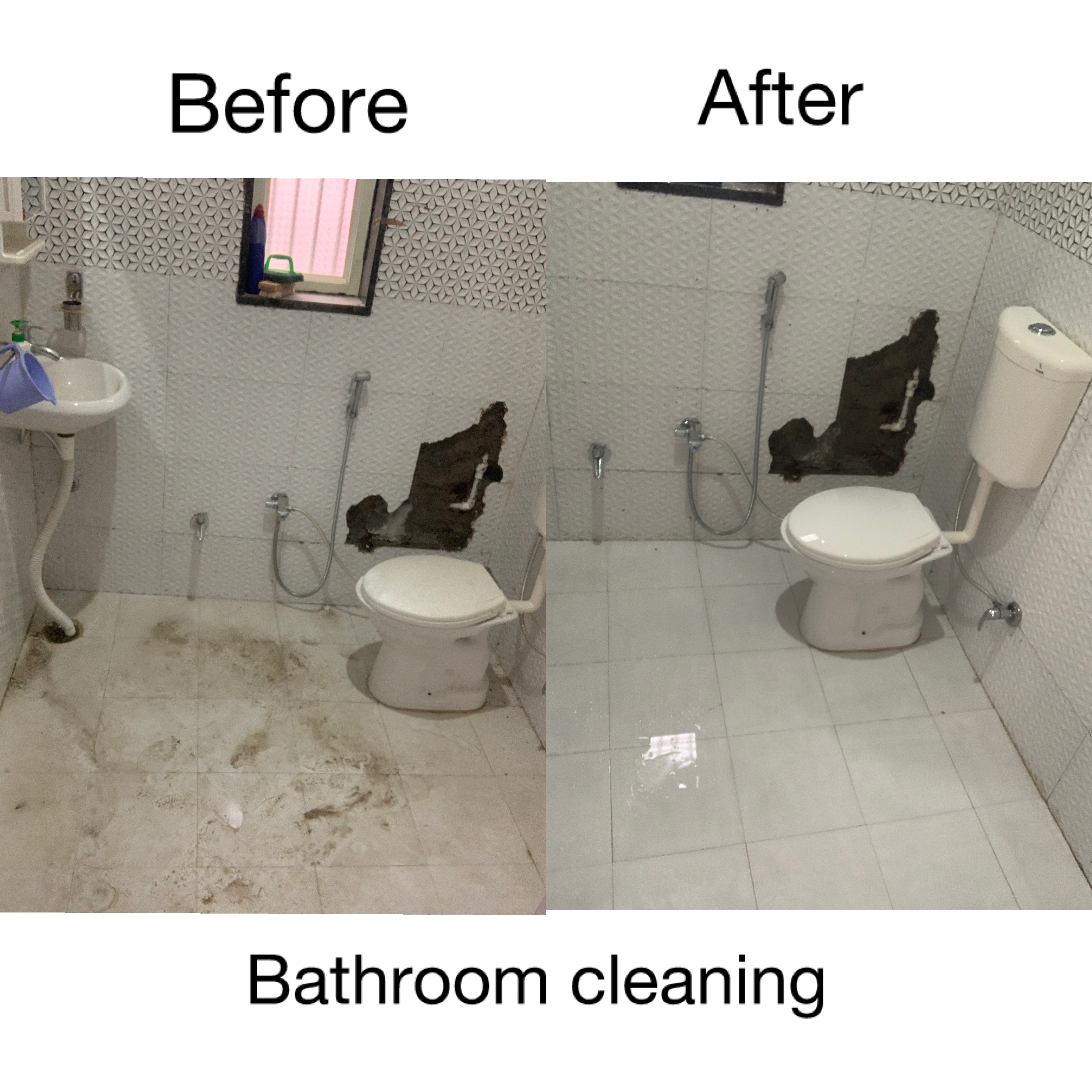 Bathroom deep cleaning