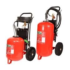 Wheeled fire extinguishers