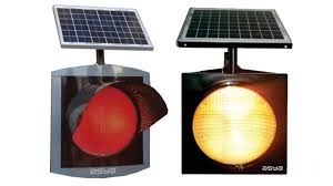 Solar Traffic Blinker Light Set