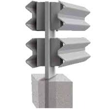 metal beam crash barrier