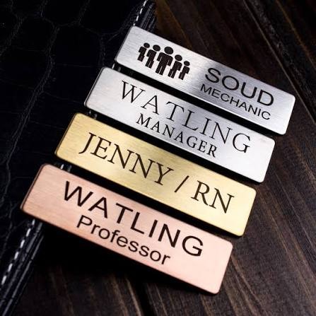 Metal Name Labels