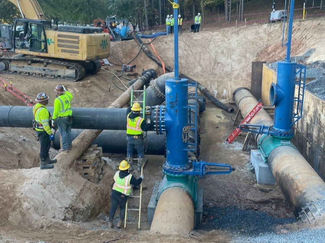 water supply pipeline works